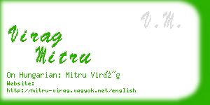 virag mitru business card